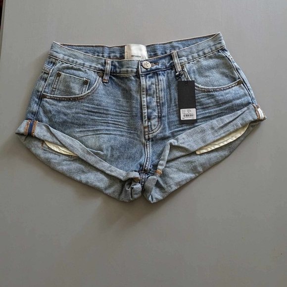 One Teaspoon Pants - One Teaspoon Bandits Denim Shorts - Size 30